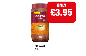 Costa Smooth Medium Roast - Now Only £3.95 at Family Shopper
