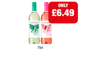 Echo Falls White, Rosé - Now Only £6.49 at Family Shopper