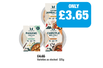 MyProtein Chicken Jambalaya, Panang Chicken, Chipotle - Now Only £3.65 at Family Shopper