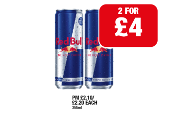 Red Bull - Any 2 for £4 at Family Shopper