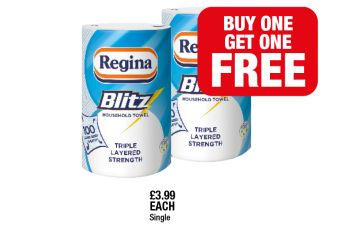 Regina Blitz - Now Only Buy One Get One FREE at Family Shopper