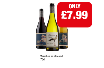 The Secretary Bird Reserve Merlot, Chenin Blanc, Sauvignon Blanc - Now Only £7.99 at Family Shopper