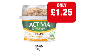 Activia Fibre Mix & Go - Now Only £1.25 at Family Shopper