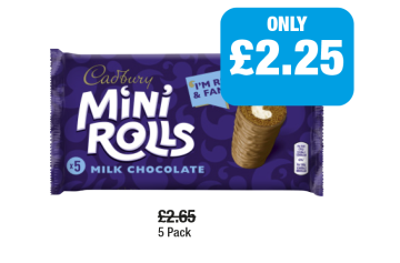 Cadbury Mini Rolls - Now Only £2.25 at Family Shopper