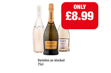 Fleurs De Prairie, Mad Fish, Canti Prosecco, Rosé - Now Only £8.99 at Family Shopper