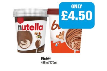 Nutella Ice Cream, Bueno - Now Only £4.50 at Family Shopper