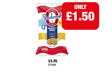 Seabrook Variety Pack - Now Only £1.50 at Family Shopper