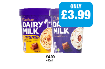 Cadbury Ice Cream Dairy Milk, Caramel - Now Only £3.99 at Family Shopper