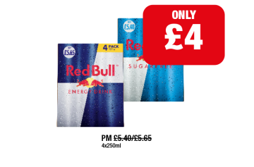 Red Bull Pack, Sugarfree - Now Only £4 at Family Shopper
