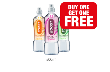 Boost Water Mango & Passion Fruit, Cherry, Citrus - Buy 1 Get 1 FREE at Family Shopper