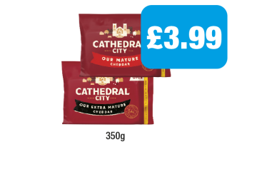 Cathedral City Mature Cheddar, Extra - Now Only £3.99 at Family Shopper