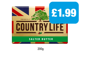 Country Life Salted - Now Only £1.99 at Family Shopper