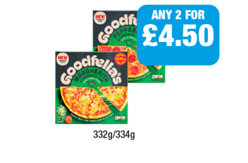 Goodfella's Margherita, Pepperoni - Any 2 for £4.50 at Family Shopper
