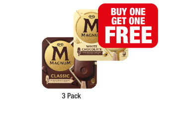 Magnum Classic, White Chocolate - Buy 1 Get 1 FREE at Family Shopper