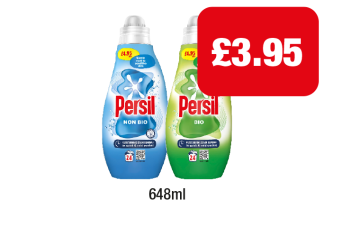 Persil Non Bio, Bio - Now Only £3.95 at Family Shopper