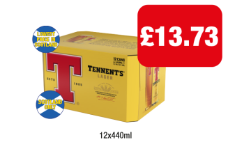 Tennents - Now Only £13.73 at Family Shopper