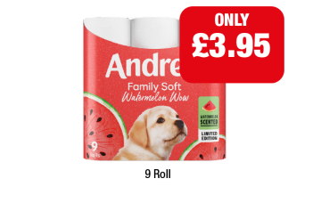 Andrex Family Soft Watermelon Wow - Now Only £.95 at Family Shopper