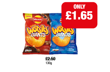 Wotsits Giants Really Cheesy, Flamin Hot - Now Only £1.65 at Family Shopper