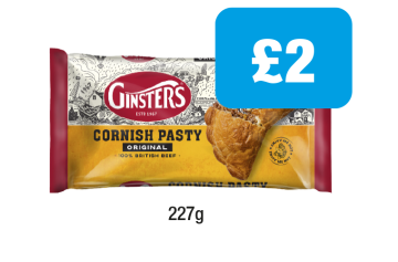 Ginsters Cornish Pasty - Now Only £2 at Family Shopper