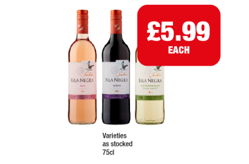 Isla Negra Rose, Merlot, Sauvignon Blanc - Now Only £5.99 at Family Shopper