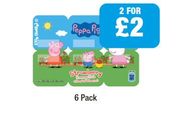Peppa Pig Strawberry - Any 2 for £2 at Family Shopper