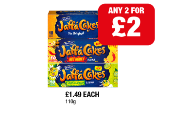 Jaffa Cakes, Hot Honey, Yuzu Lemon - Any 2 for £2 at Family Shopper