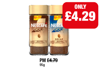 Nescafe Gold, Decaf - Now Only £4.29 at Family Shopper