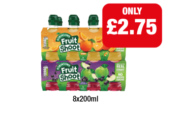 Robinsons Fruit Shoot Orange, Blackcurrant - Now Only £2.75 at Family Shopper