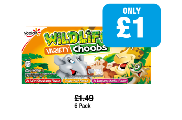 Wildlife Variety Choobs - Now Only £1 at Family Shopper
