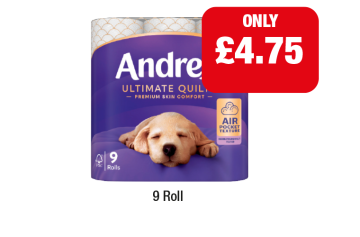Andrex Ultimate Quilts - Now Only £4.75 at Family Shopper