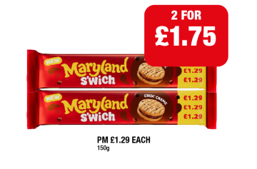 Maryland S'wich - Any 2 for £1.75 at Family Shopper