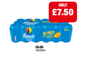 Rubicon Mango - Now Only £7.50 at Family Shopper