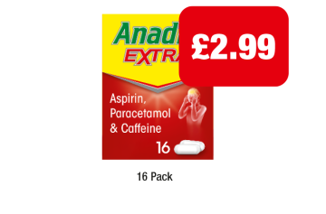 Anadin Extra - Now Only £2.99 at Premier