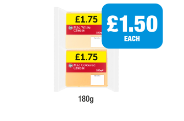 Mild White Cheese, Coloured - Now Only £1.50 at Premier