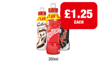 Milkshake Galaxy, Maltesers, Mars - Now Only £1.25 at Premier