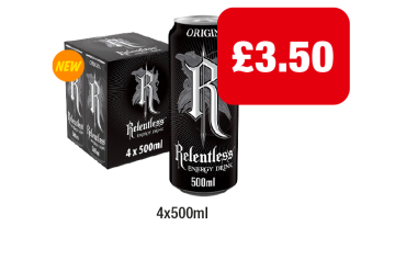 Relentless Energy Drink - Now Only £3.50 at Premier