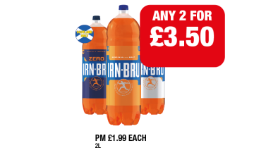 Irn Bru - Scotland Only - Any 2 for £3.50 at Premier