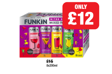 CHRISTMAS MEGA DEAL: Funkin Nitro Cocktails Mixed Party Pack - Now Only £12 at Family Shopper