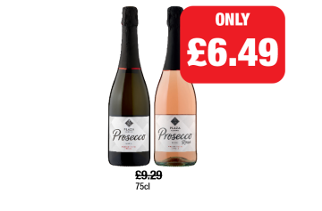 CHRISTMAS MEGA DEAL: Plaza Prosecco, Rosé - Now Only £6.49 each at Family Shopper