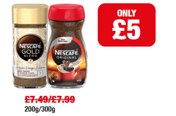 Nescafe Gold Blend, Original - Now only £5 each at Family Shopper