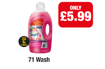 Surf Tropical Lily Bio Liquid Detergent - Now only 35.99 at Family Shopper