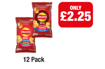 Walkers Meaty Pack, Classic Pack - Now only £2.25 each at Family Shopper