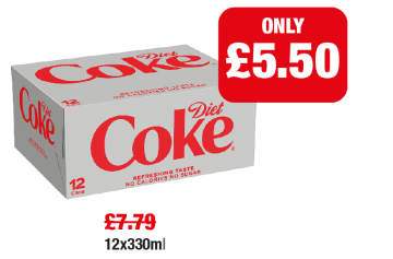 Diet Coke - Was £7.79 - Now only £5.50 each at Family Shopper