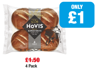 Hovis Burger Buns - Was £1.50 - Now only £1 at Family Shopper