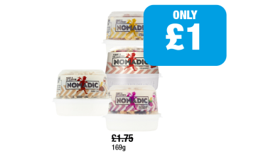 Nomadic Oat Clusters Double Choc, Strawberry, Chocolate & Honeycomb, Blackcurrant & Blueberry - Now Only £1 at Premier