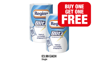 Regina Blitz Household Towel - Buy 1 Get 1 FREE at Premier