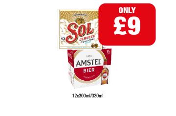 Sol Cerveza, Amstel Bier - Now Only £9 at Premier