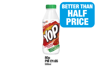 YOP Strawberry Flavour - Better Than Half Price at Premier