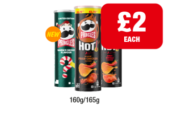 Pringles Santa's Secret Flavour, Hot Fried Chicken, Sweet Chilli - Now Only £2 at Premier
