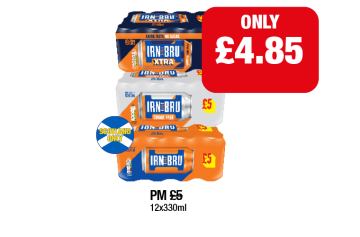 Scotland Only: Irn Bru, Sugarfree, Xtra - Now Only £4.85 at Premier